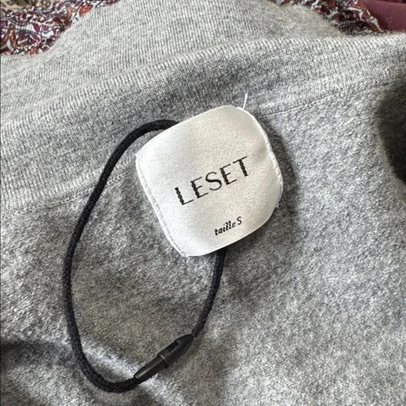 LESET V Neck Sweater Gray - Picture 5 of 5